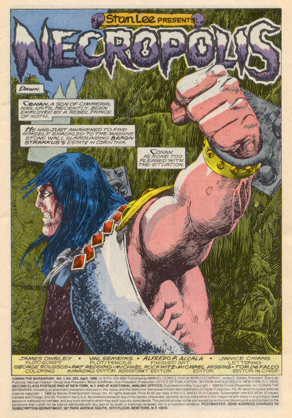 Read online Conan the Barbarian (1970) comic -  Issue #205 - 2