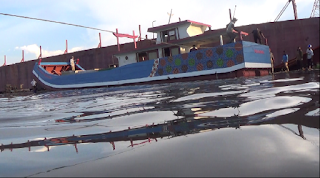 Kapal Peralon 'Baruna Fistama' Sukses Meluncur Di Laut