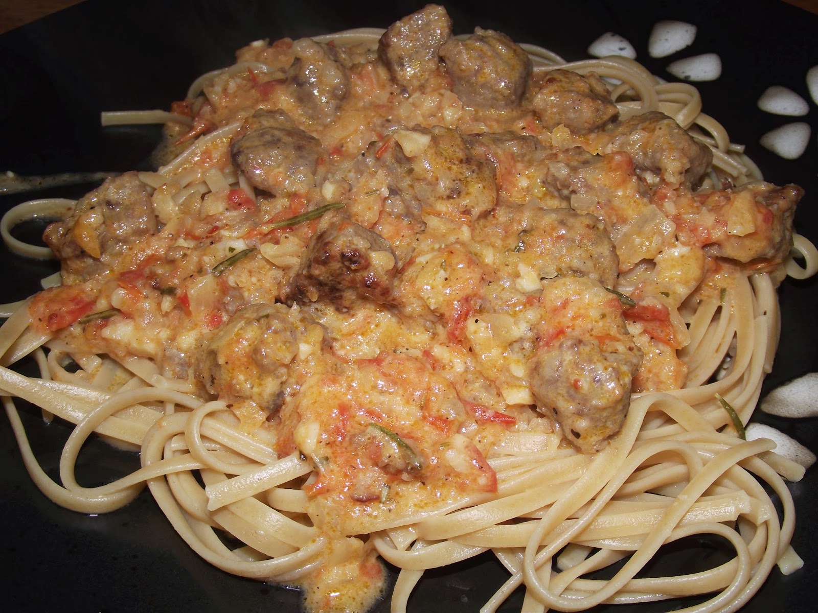 The Unabashed Kitchen Wench Creamy Tomato Sauce with Italian Sausage