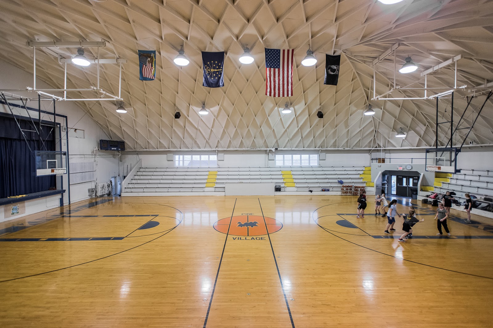 Hoosier Hardwood pine village
