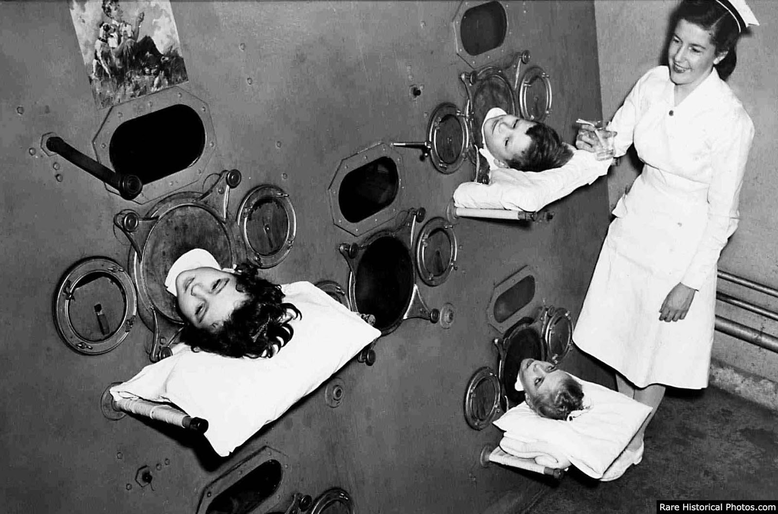 1950s multi-person ventilator.