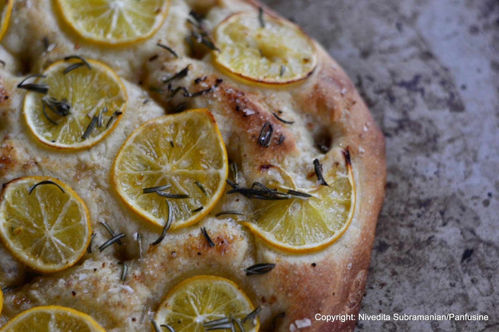 Day 89 Rosemary & Mayer Lemon Focaccia (bread)