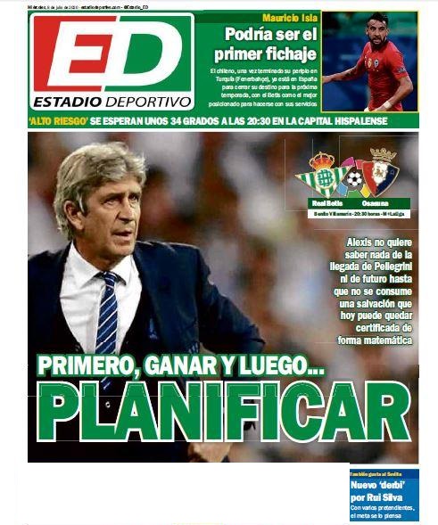 Betis, Estadio Deportivo: "Primero, ganar y luego... planificar"