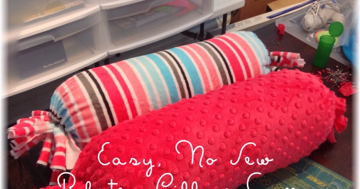 Mrs. Liddiard's Perch The No Sew Bolster Pillow Cover