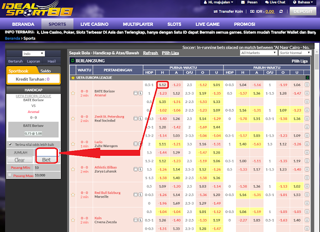 PANDUAN CARA BETTING BOLA IDEALSPORT88 Dunia Fakta