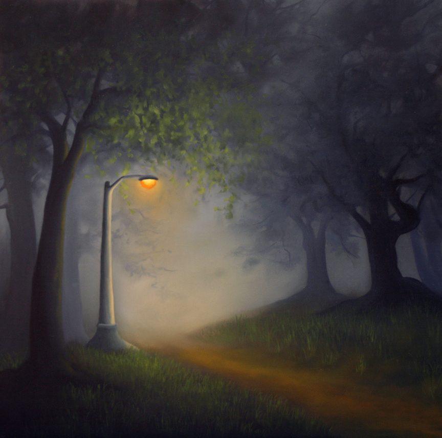 Artists Of Texas Contemporary Paintings and Art "Lantern in the Forest