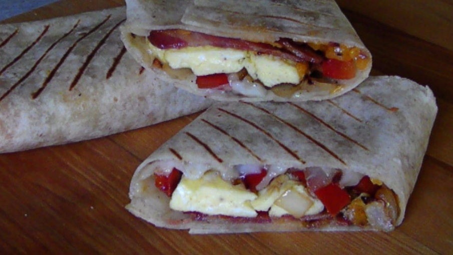 EZ Gluten Free Breakfast Burritos Made With Aldi's Gluten Free Wraps