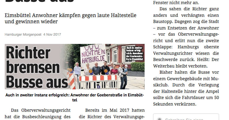 mopo vom 4.11.17 zum urteil vom ovg | #nichtmeinhamburg