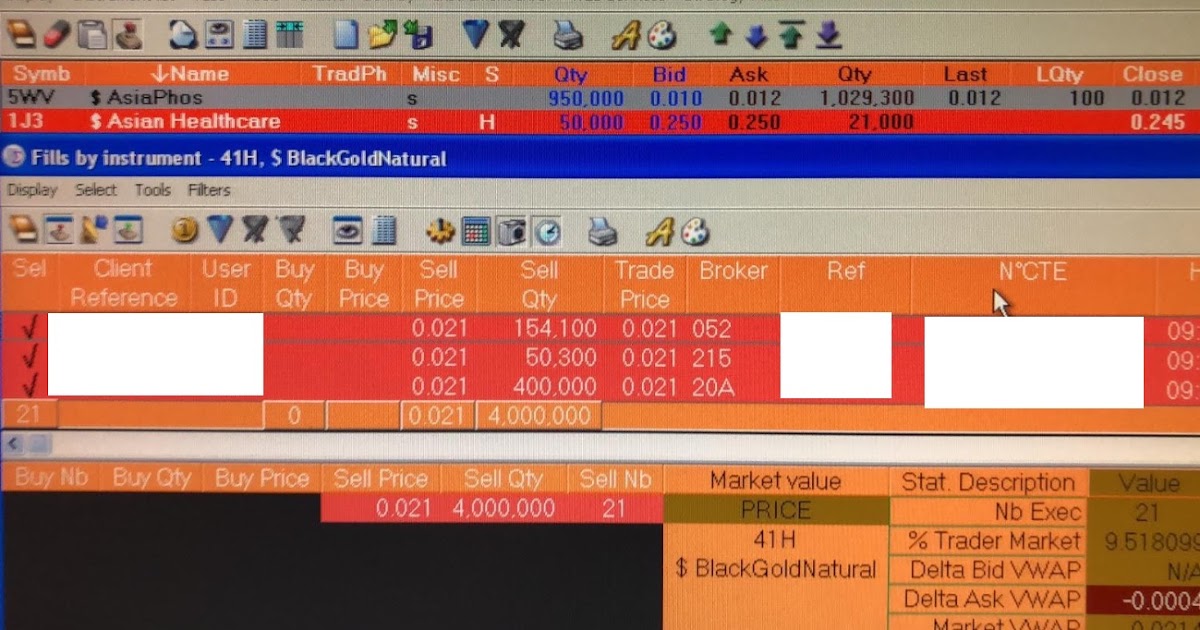 Stock Market BestKept Secrets BlackGoldNatural Sold 4000 Lots