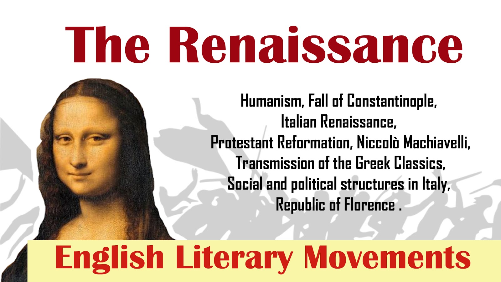 The Renaissance English Literary Movement UGC NET JRF My Exam Solution