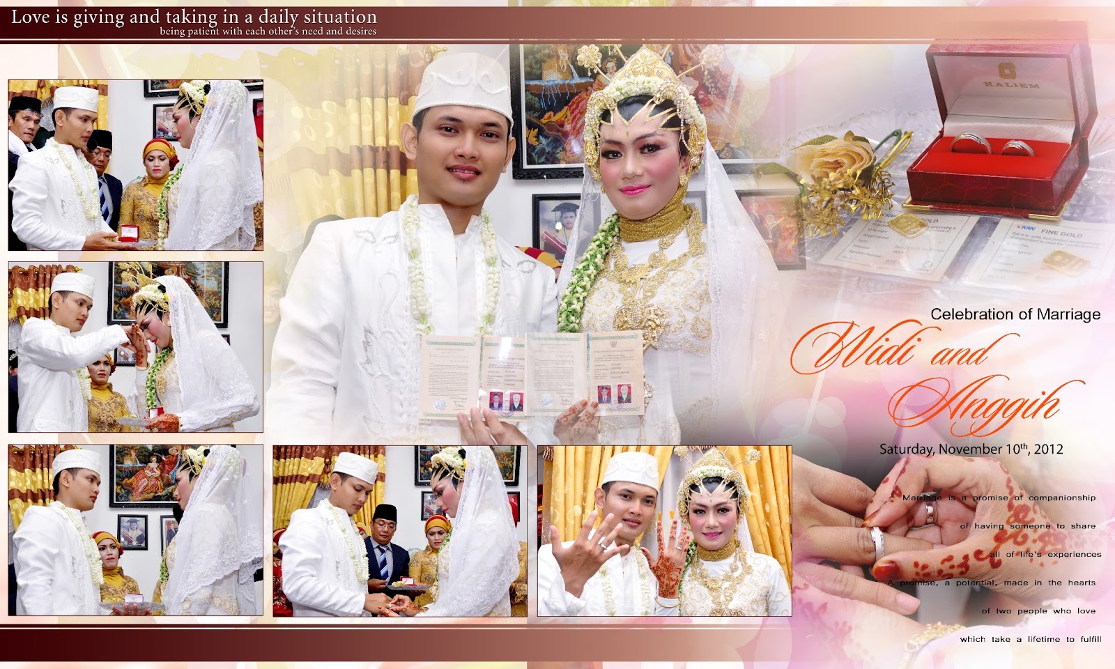 ANEKA contoh foto wedding book