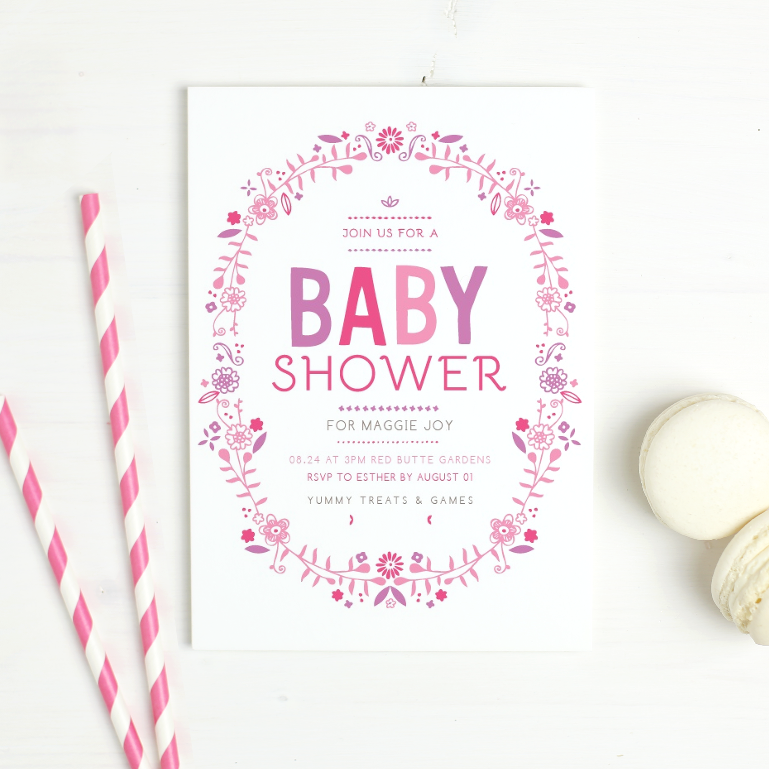 basic invite baby shower