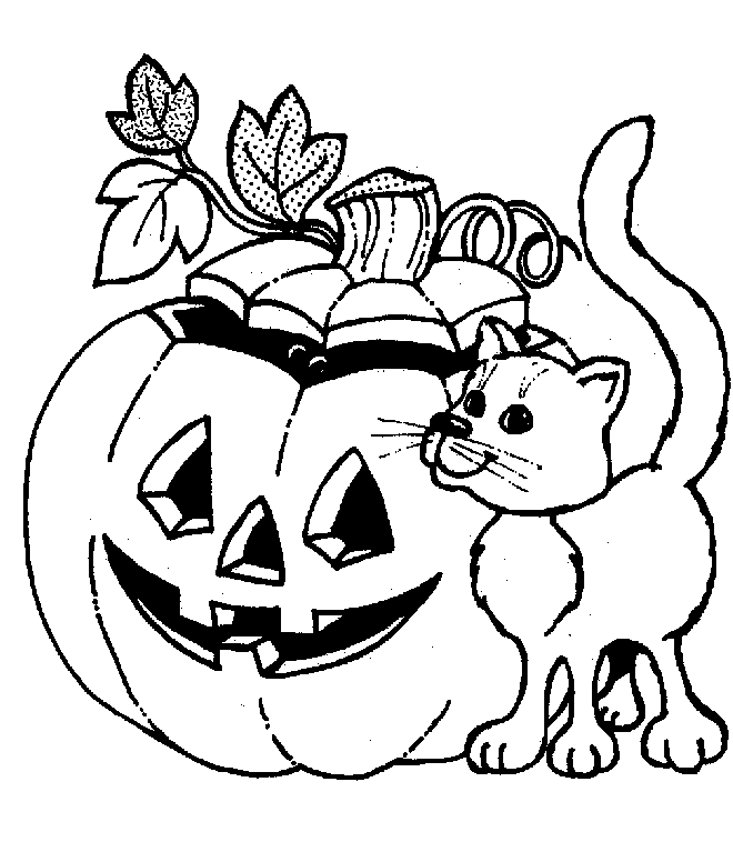 halloween cartoon coloring pages - photo #14