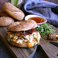 Loaded-Egg-Salad-Bagel-with-Honey-Roasted-Bacon