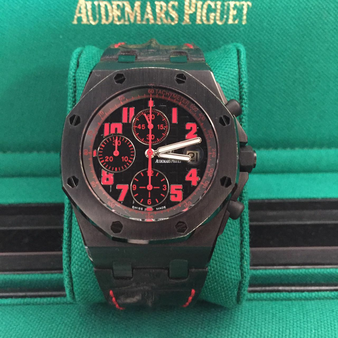 Jual Beli Tukar Tambah Service Jam Tangan Mewah Arloji Original Buy Sell Trade In Service Sold Audemars Piguet Royal Oak Offshore Limited Edition Las Vegas Strip Chronograph 42mm Full Set