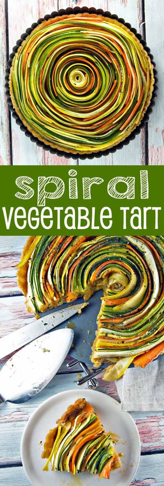 SPIRAL VEGETABLE TART