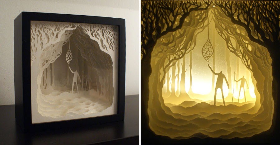 Simply Creative: Papercut Light Boxes by Hari & Deepti