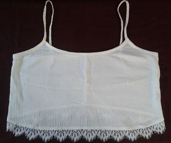 Top cropped branco