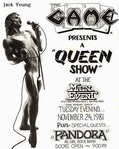 Jack Young and The Game Queen show flyer