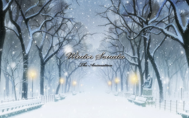 anime landscape snow anime landscape snow