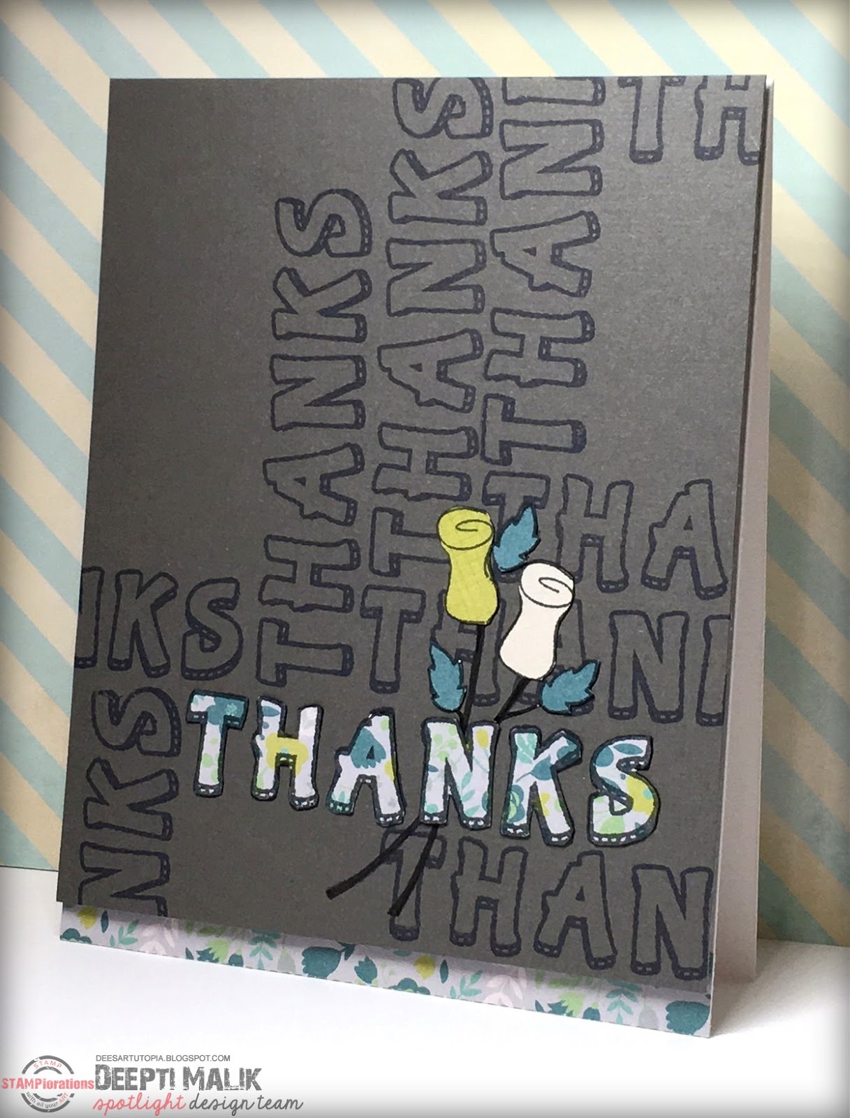 Dee's Art Utopia STAMPlorations Spotlight Using Alphabet stamps