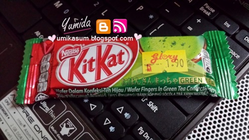 Harga Kit Kat perisa teh hijau, gambar Kit Kat green tea, Kit Kat teh hijau sedap, Kit Kat cokelat warna hijau, Kit Kat wasabi, slogan berehat bersama kit kat