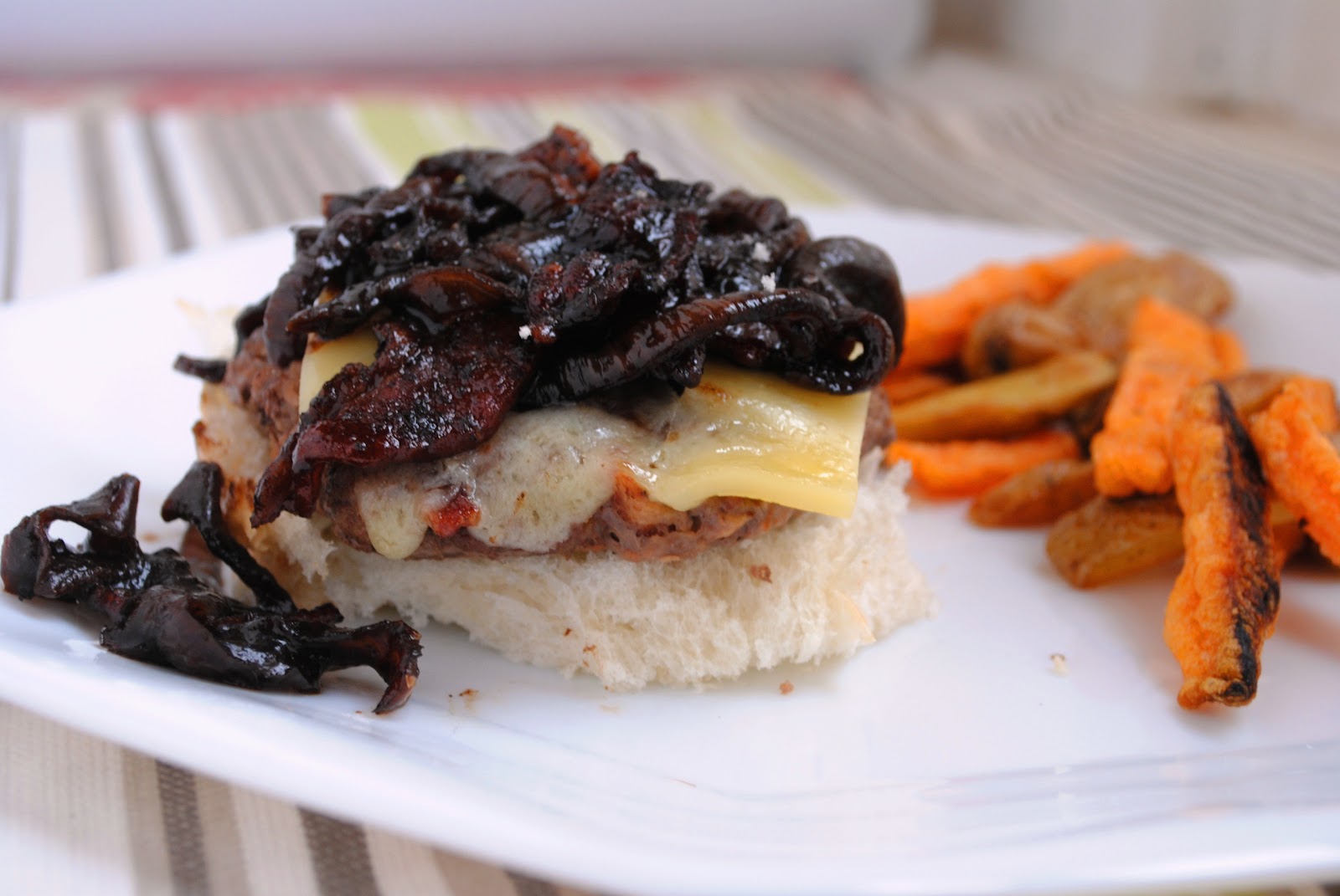 Burger with Bacon Onion Balsamic Jam Neighborfood