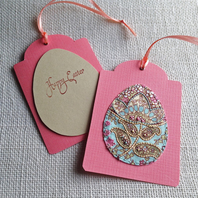KBB Crafts & Stitches: Embroidered Easter Tags