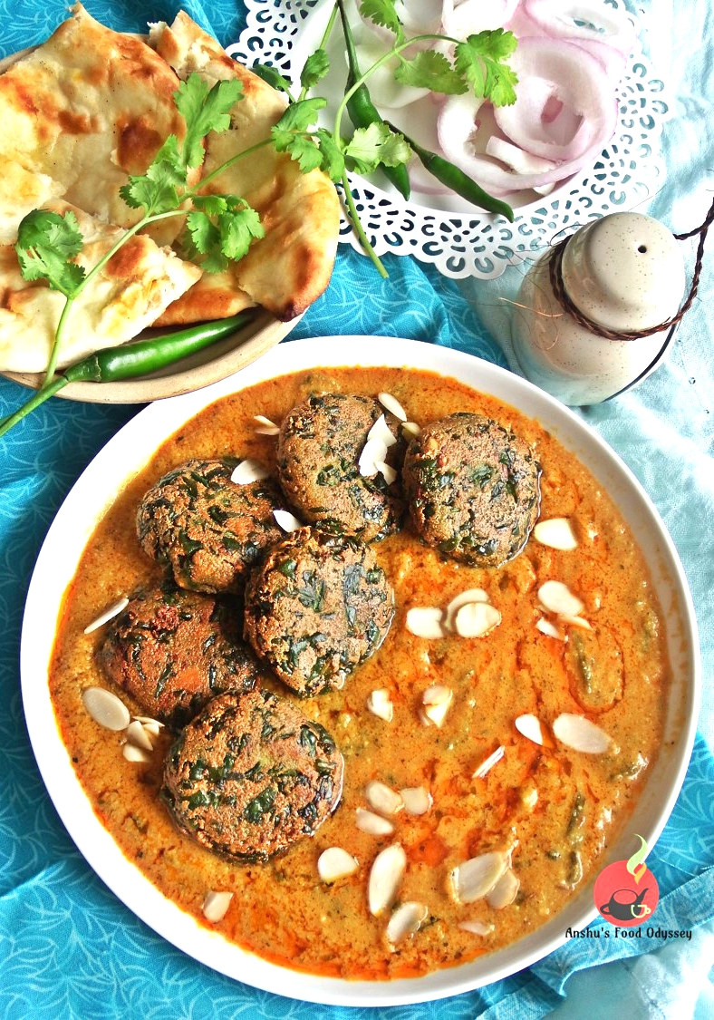 Shahi Palak Paneer Kofta Curry Fried Spinach & Cottage Cheese