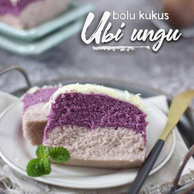 Resep Bolu Kukus - Cake Kukus Taro // Talas Ungu