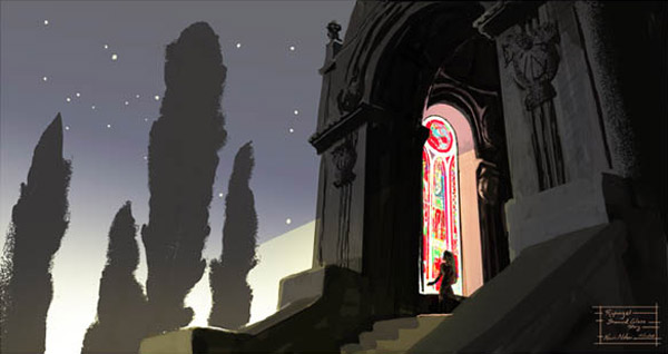 Living Lines Library: Tangled (2010) - Visual Development: Color Keys