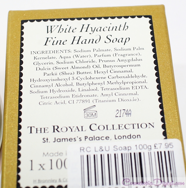 Royal Collection White Hyacinth skincare from Buckingham Palace