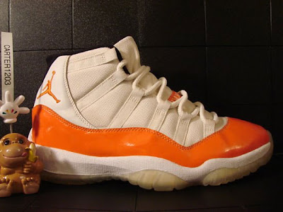 white & orange 11s
