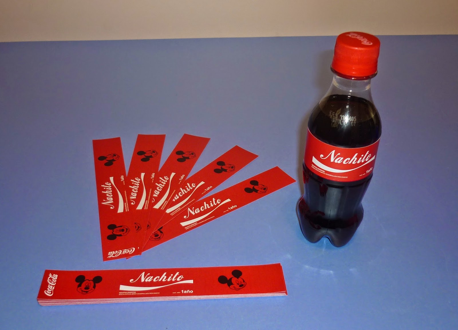 MinimandySign: Personalizada. Coca Cola Mickey Nacho.