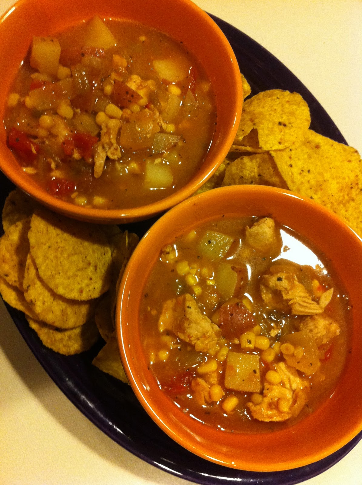 over the rainbow Green Chile Chicken Stew........