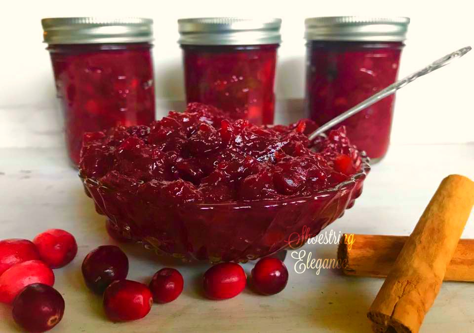 Shoestring Elegance: Cranberry Apple Chutney Recipe ~ New Holiday Favorite