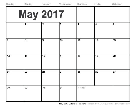 Printable Calendar May 2017 may 2017 calendar Printable Calendar May 2017 may 2017 calendar
