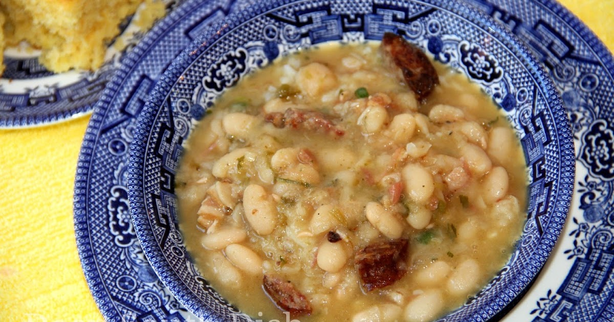Deep South Dish Cajun White Beans with Andouille