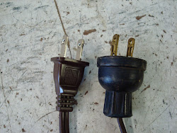 lamp floor cluster busted parts repair cord wires ribbed smooth