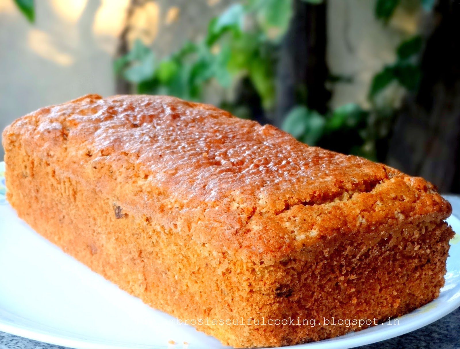 Apricot Walnut Tea Loaf Low Calorie, Wholegrain and Egg less Ambrosia