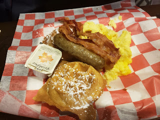 $7 for 7 breakfast plate at Brightside Cafe in Plaza Hotel and Caisno Las Vegas