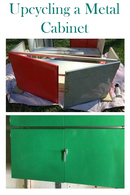Do you have shelves or cabinets that are an eyesore? Make them look new again with some elbow grease and paint!