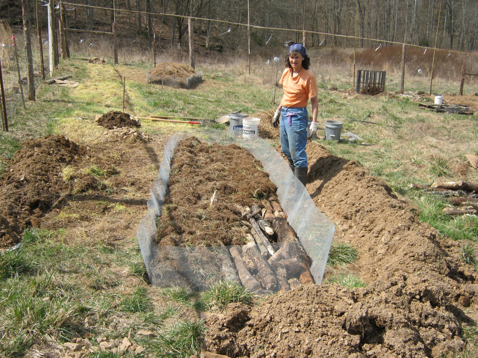 An Edible Forest Garden in Tennessee: Hugelkultur