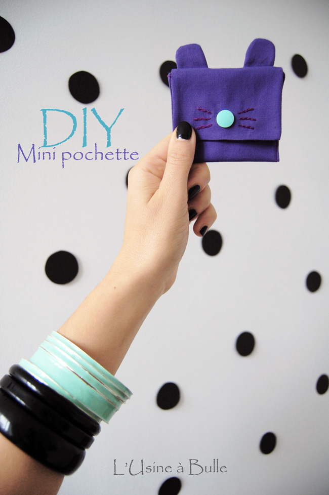 mini pochette tissu
