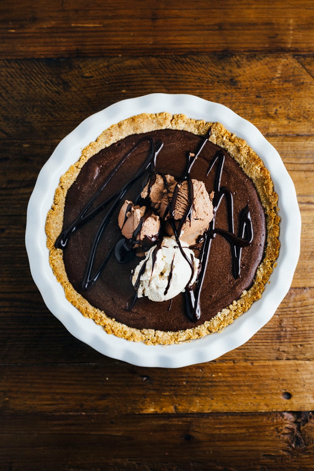 Hot Fudge Brownie Sundae Pie hummingbird high a desserts and