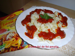 FUSSILLI BOLOGNESE CU CARNATI