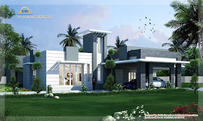 Contemporary home design - 418 Sq M (4500 Sq. Ft) - January 2012