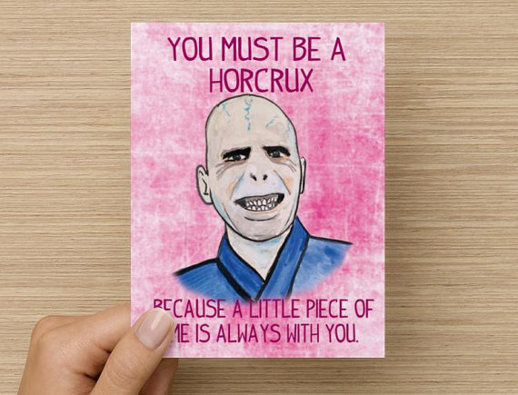 Funny Voldemort Valentine's Day Card Don't Move Stationary