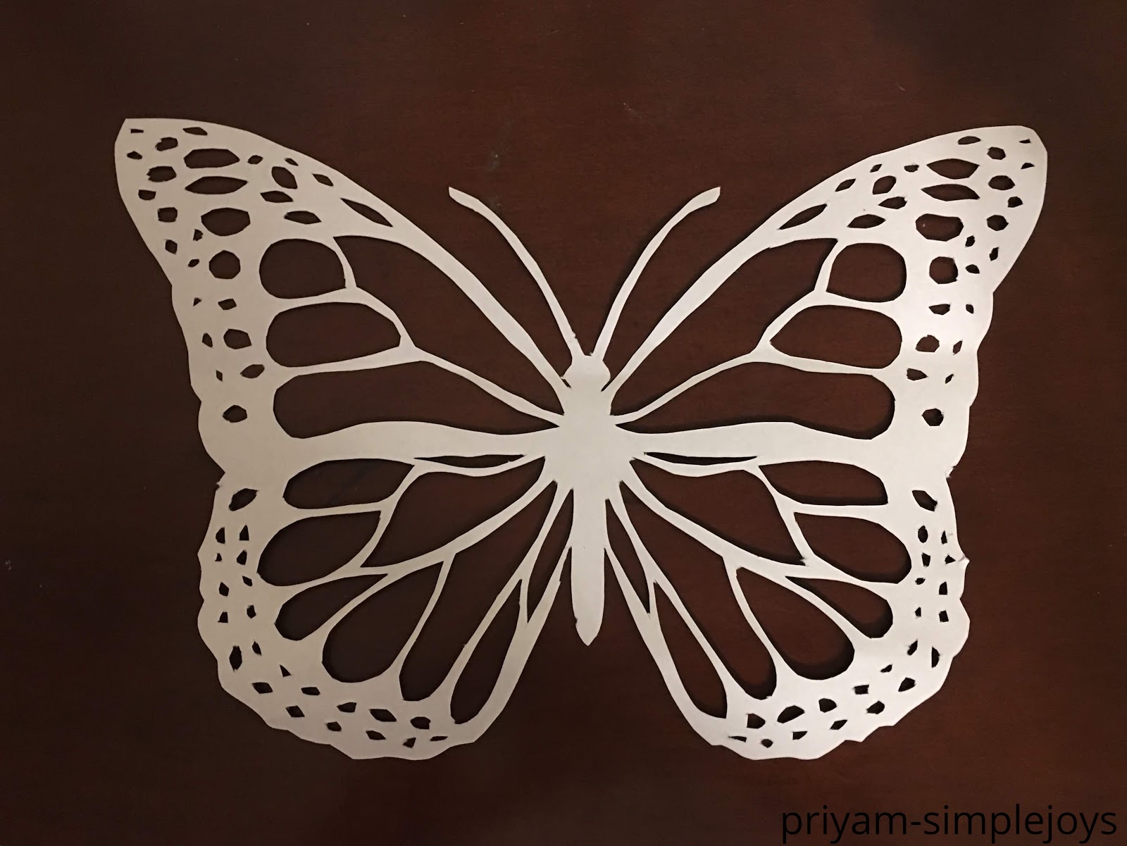 SimpleJoys Paper Cut Butterfly.