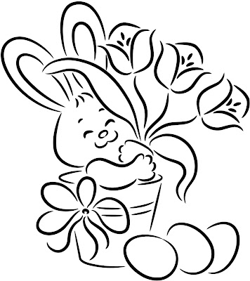 Easter Bunny Coloring Pages 